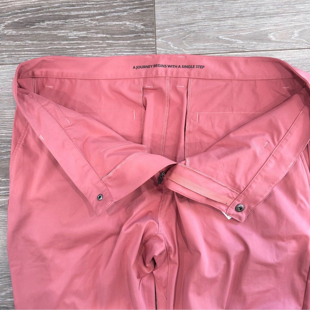 Rhone Commuter Pants Mens 38 Pink Slim Straight Performance Trousers 100036 SU23 - Picture 13 of 13
